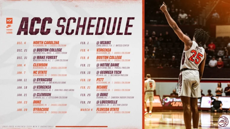 virginia basketball schedule